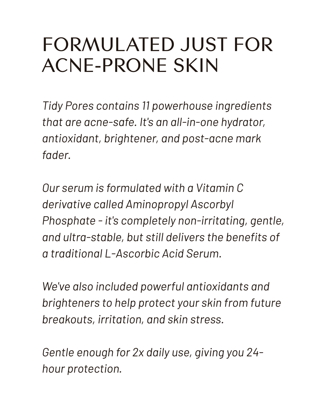 Tidy Pores Serum